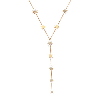 VENUS STAR GOLD DIAMOND NECKLACE