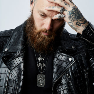 DRAGON GOLD BLACK DIAMOND RUBY PENDANT