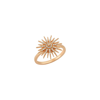 JARDIN STAR GOLD DIAMOND RING Bee Goddess