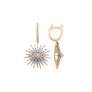 JARDIN STAR 18K GOLD DIAMOND EARRINGS