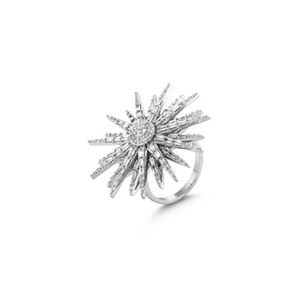 JARDIN STAR 18K GOLD BAGUETTE DIAMOND RING