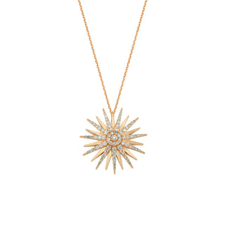 JARDIN STAR GOLD DIAMOND LARGE NECKLACE