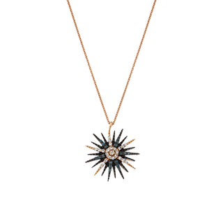 JARDIN STAR GOLD BLUE DIAMOND NECKLACE