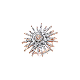 JARDIN STAR GOLD BAGUETTE DIAMOND RING