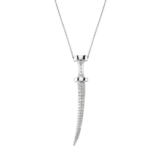 SWORD GOLD DIAMOND NECKLACE