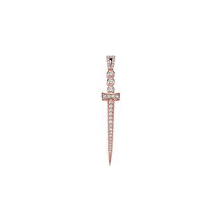 SWORD GOLD DIAMOND SINGLE EARRING