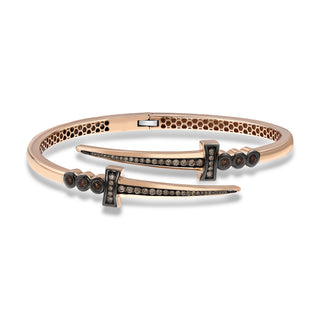 SWORD GOLD COGNAC DIAMOND BRACELET