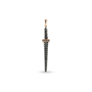 SWORD GOLD & SILVER BLACK DIAMOND PENDANT