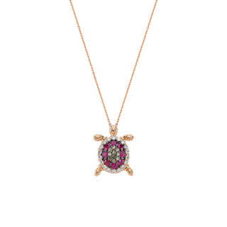 TURTLE 18K GOLD DIAMOND NECKLACE