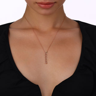 KUNDALINI NAYA GOLD DIAMOND EMERALD NECKLACE