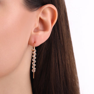 KUNDALINI GODDESS XXLARGE GOLD DIAMOND EARRINGS