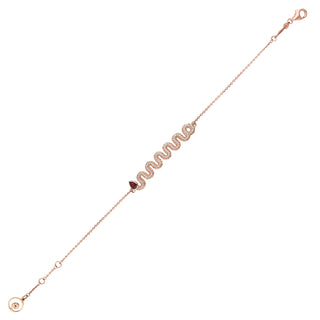 KUNDALINI RAINBOW GOLD DIAMOND RUBY BRACELET