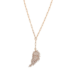WINGS GOLD DIAMOND LARIAT NECKLACE