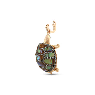 TURTLE 18K GOLD DIAMOND PENDANT