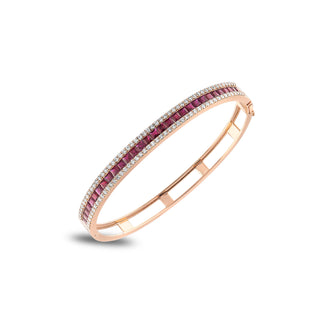 MONDRIAN 18K GOLD DIAMOND RUBY BRACELET