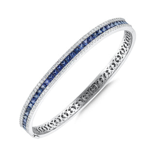 MONDRIAN 18K GOLD DIAMOND SAPPHIRE BRACELET