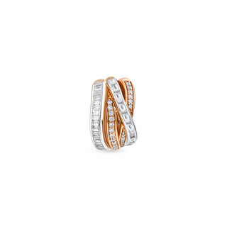 MONDRIAN BAGUETTE GOLD DIAMOND EAR CUFF