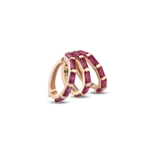 MONDRIAN GOLD RUBY EAR CUFF