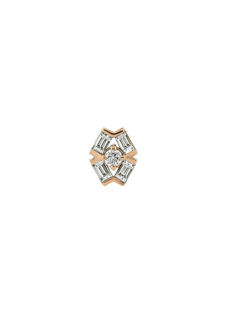 MONDRIAN GOLD BAGUETTE DIAMOND PIERCING