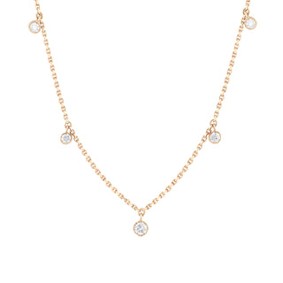 MONDRIAN 7 SEED GOLD DIAMOND NECKLACE