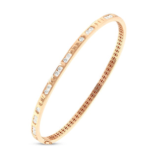 MONDRIAN GOLD DIAMOND BANGLE BRACELET