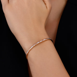 MONDRIAN GOLD DIAMOND BANGLE BRACELET