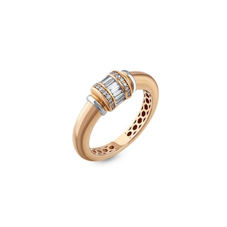 MONDRIAN GOLD BAGUETTE DIAMOND RING