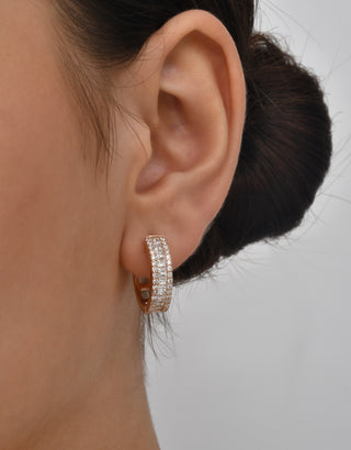 MONDRIAN GOLD DIAMOND EARRINGS