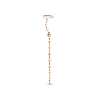 MONDRIAN GOLD DIAMOND SINGLE CHAIN EARRING