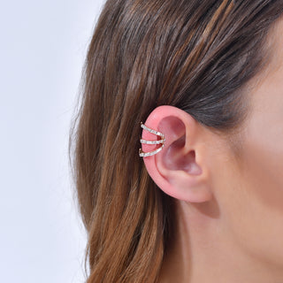 MONDRIAN DIAMOND EAR CUFF Bee Goddess