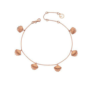 OYSTER GOLD DIAMOND ANKLET Bee Goddess