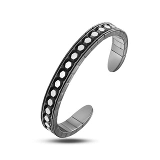 HONEYCOMB SILVER BRACELET