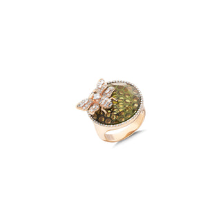 QUEEN BEE 18K GOLD DIAMOND RING