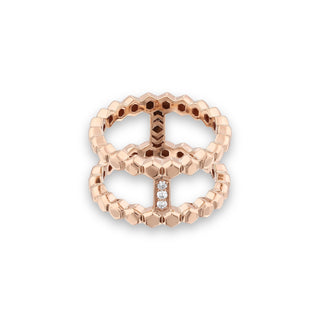 HONEYCOMB GOLD DIAMOND RING