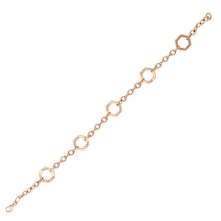 HONEYCOMB GOLD CHAIN BRACELET