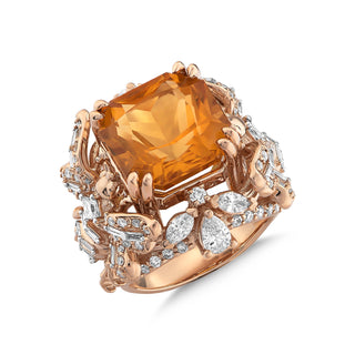 QUEEN BEE ARINNA GLAMOUR GOLD DIAMOND RING