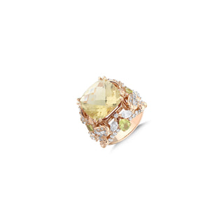 QUEEN BEE ARINNA GOLD DIAMOND RING