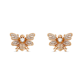 QUEEN BEE ARTEMIS GOLD DIAMOND EARRING