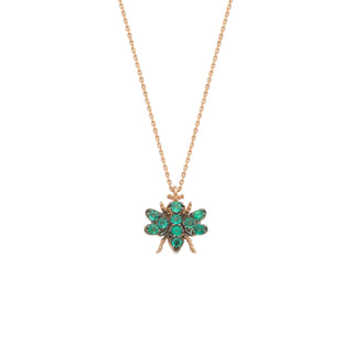 QUEEN BEE MELLIE  XXS FULL EMERALD NECKLACE