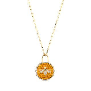 MELLONA'S HONEYCOMB GOLD DIAMOND NECKLACE