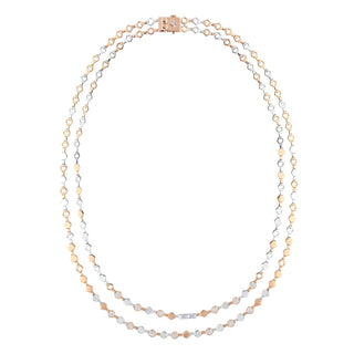 CYBELE MAGNIFICENCE GOLD 2 BAGUETTE DIAMOND NECKLACE
