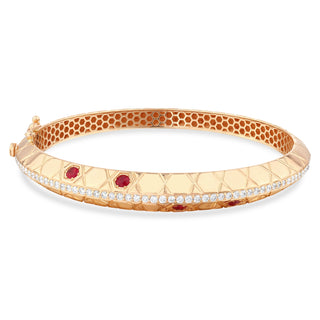 HONEYCOMB RUBY DIAMOND BRACELET