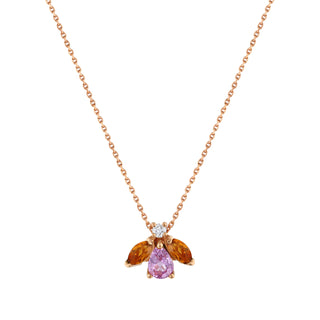 QUEEN BEE MAYA GOLD DIAMOND NECKLACE