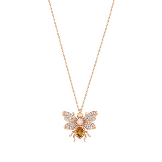 QUEEN BEE MINI BON BON GOLD DIAMOND NECKLACE