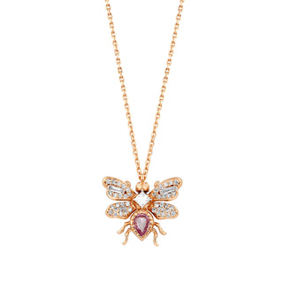 QUEEN BEE MINI BON BON GOLD DIAMOND NECKLACE