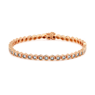 HONEYCOMB GOLD DIAMOND BRACELET