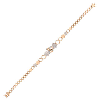 HONEYCOMB GOLD DIAMOND BRACELET