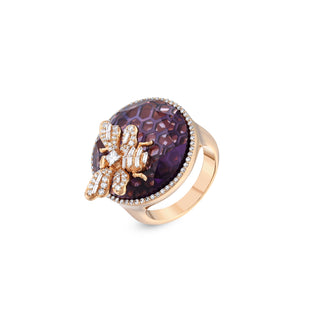 QUEEN BEE BON BON GOLD DIAMOND RING