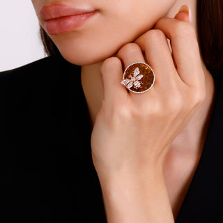 QUEEN BEE BON BON GOLD DIAMOND RING