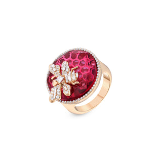 QUEEN BEE BON BON GOLD DIAMOND RING